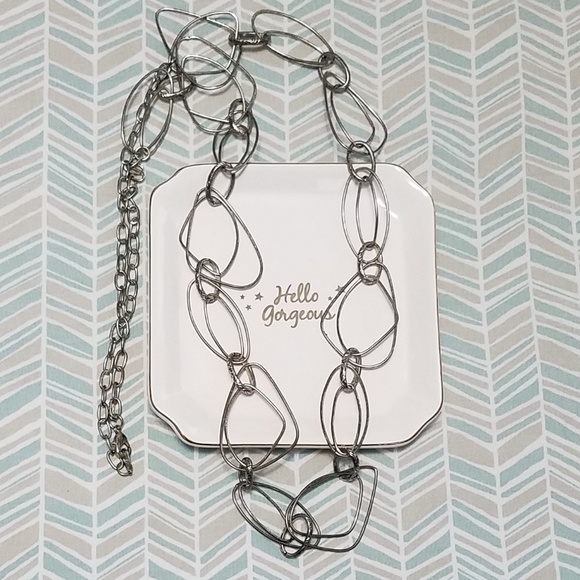 Premier Designs Jewelry - Premiere Designs irregular shapes silver necklace